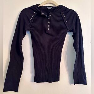 Vintage Hooded Armani Exchange Long Sleeve